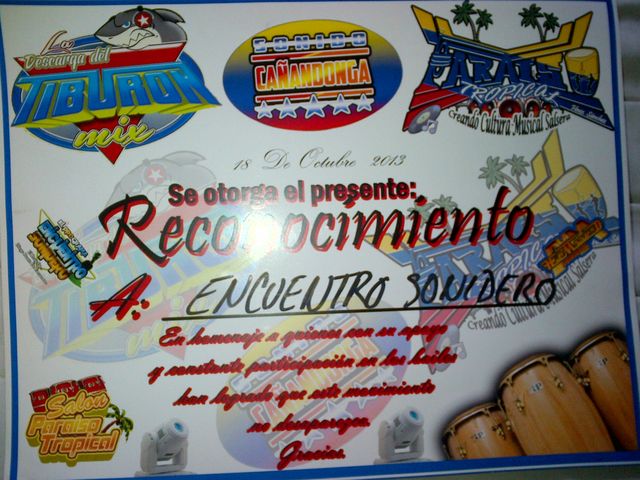 reconocimiento a encuentro sonidero